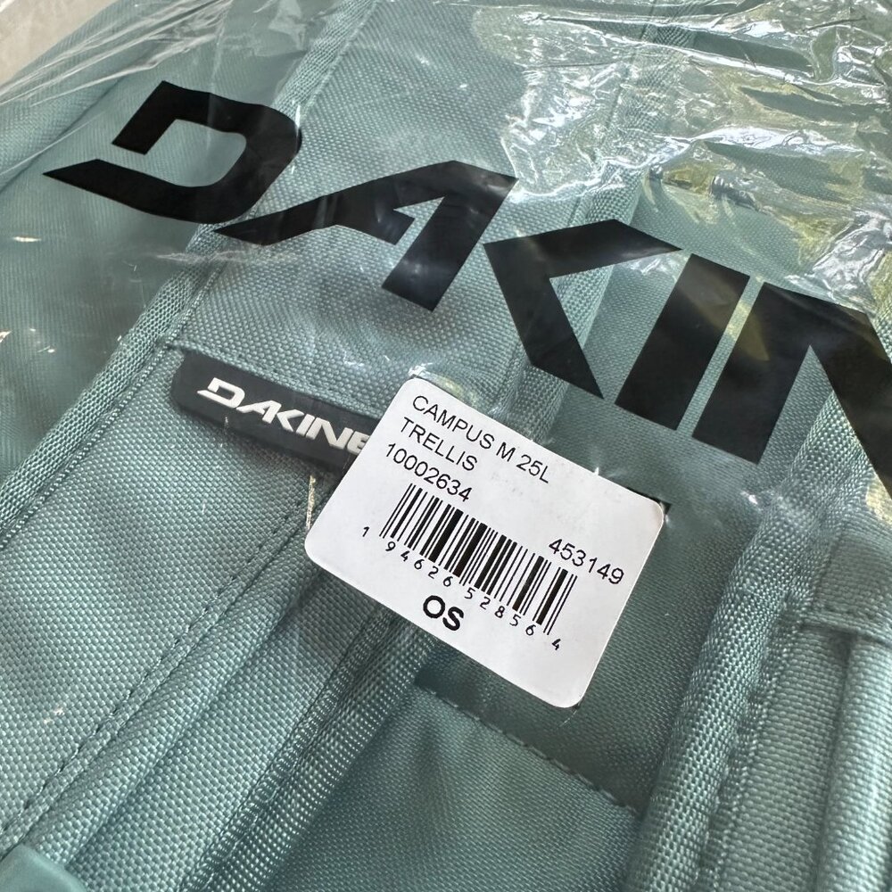 DAKINE {NWT} Campus 25 L Backpack | "Trellis" blue-green - Picture 6 of 11